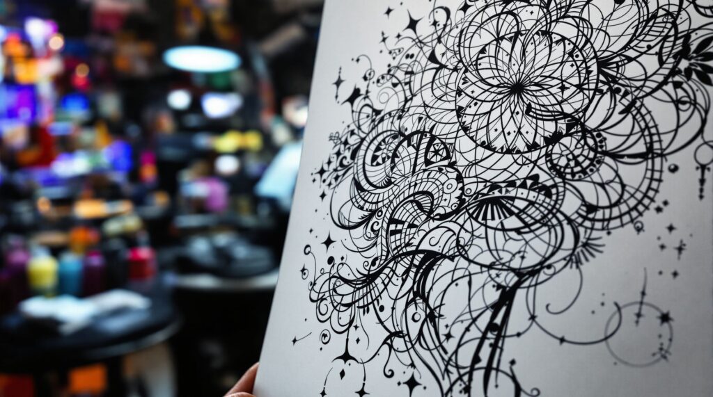 Tatuaż linia życia z grupą krwi – znaczenie, wzory i inspiracje